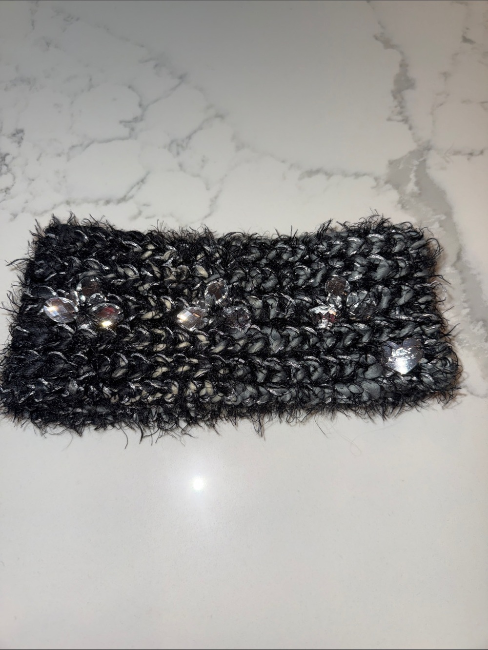 Betsy Johnson winter black Headband
